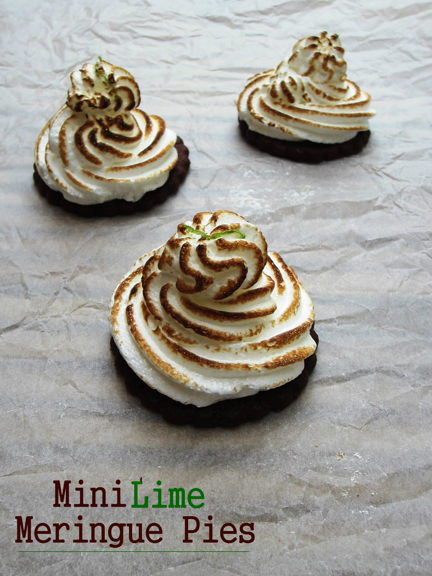 Mini Lime Meringue Pies