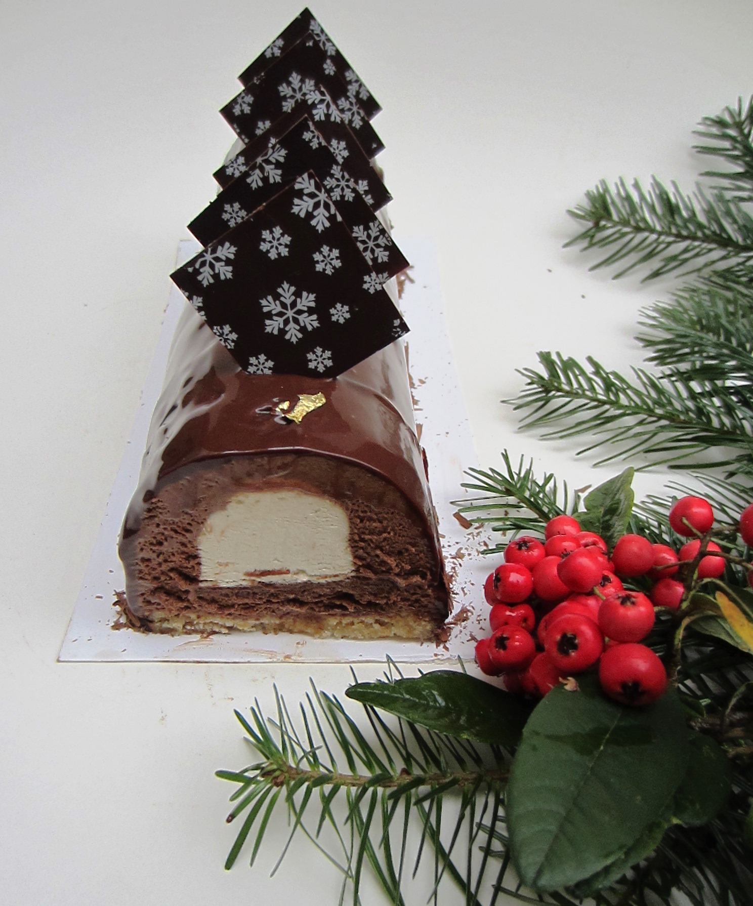 Chocolate & Chestnut Buche de Noel