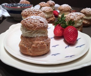 Strawberry Choux Buns