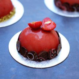 Strawberry & Hendrick's Dome | Patisserie Makes Perfect