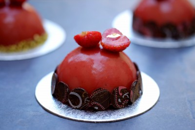 Strawberry & Hendrick's Dome | Patisserie Makes Perfect