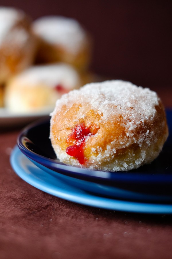 Strawberry & Redcurrant Jelly Doughnuts | Patisserie Makes Perfect