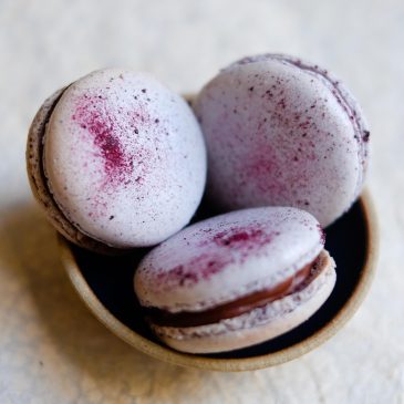 Blueberry Macarons for Blue Monday