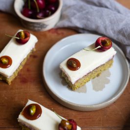 Pistachio & Cherry Cakes | Patisserie Makes Perfect