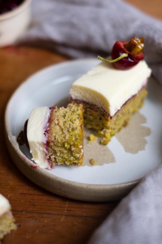 Pistachio & Cherry Cakes | Patisserie Makes Perfect