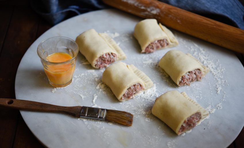Pork & Garlic Sausage Rolls | Patisserie Makes Perfect