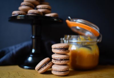 Chocolate & Salted Caramel Macarons | Patisserie Makes Perfect