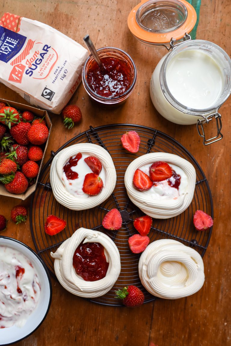 Strawberry, Balsamic & Black Pepper Jam Pavlovas Patisserie Makes Perfect