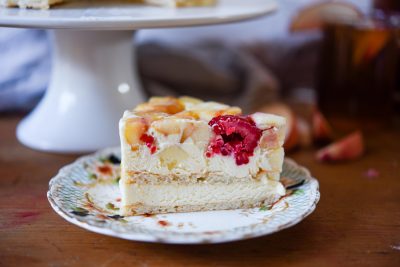 Peach & Raspberry Dacquoise | Patisserie Makes Perfect