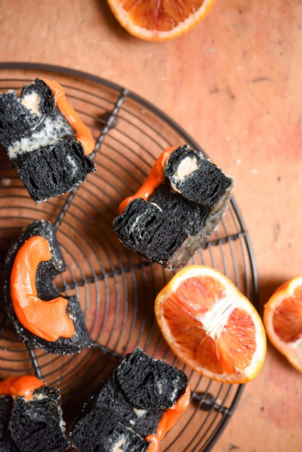 Charcoal & Blood Orange Cronuts | Patisserie Makes Perfect