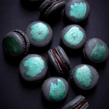Mint Olive Oil Macarons