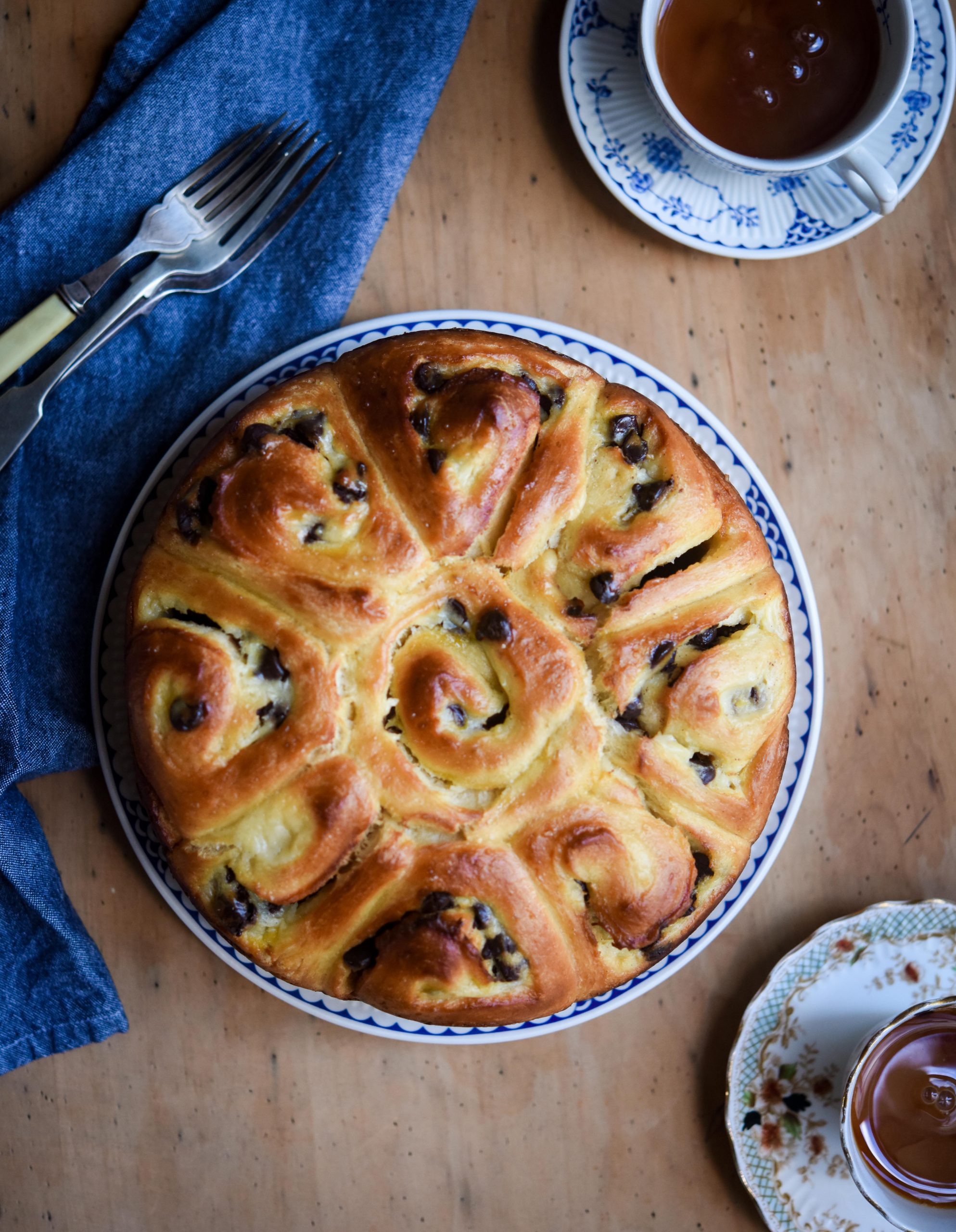 Chocolate Chip & Creme Patissiere Brioche | Patisserie Makes Perfect