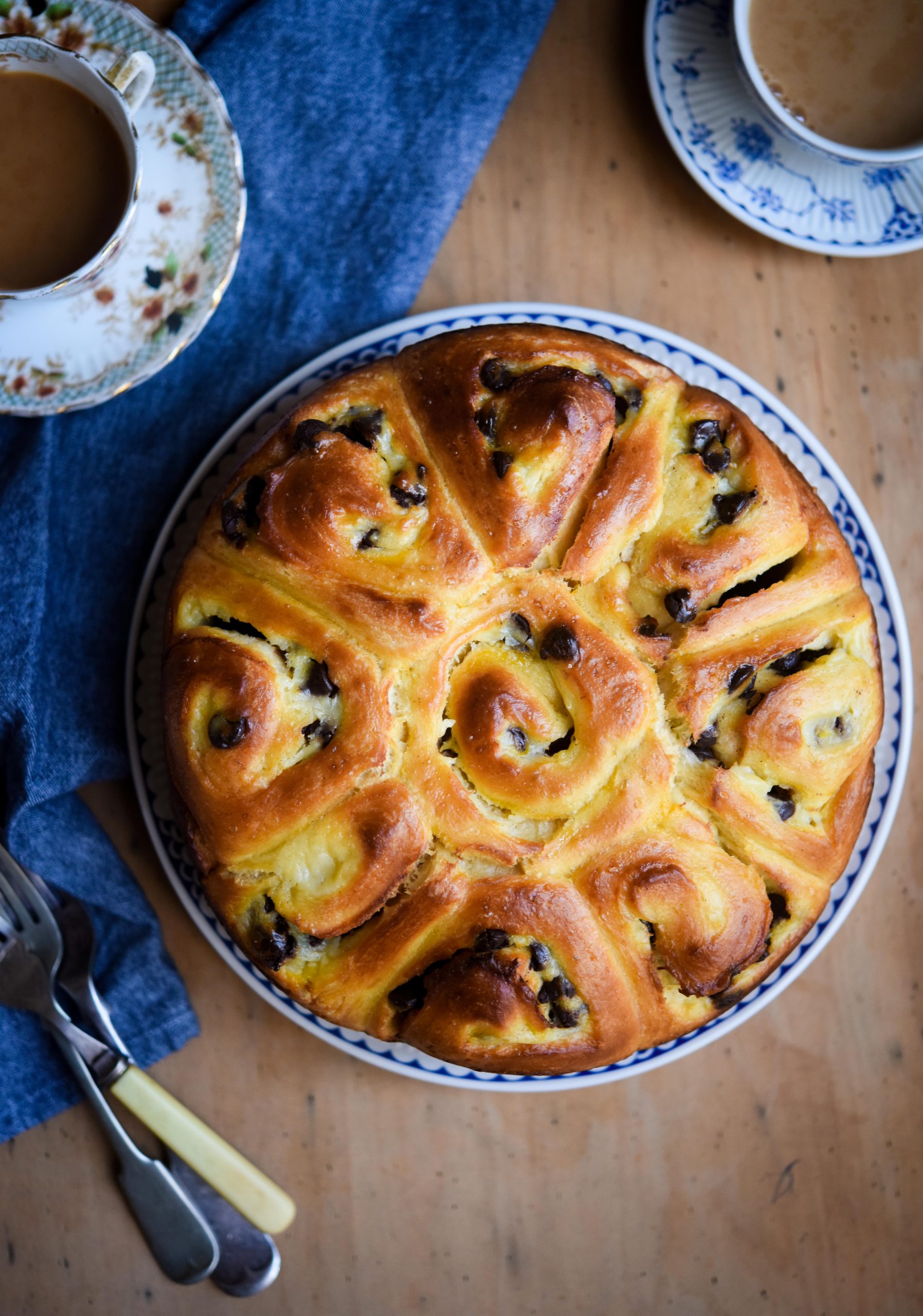 Chocolate Chip & Creme Patissiere Brioche | Patisserie Makes Perfect