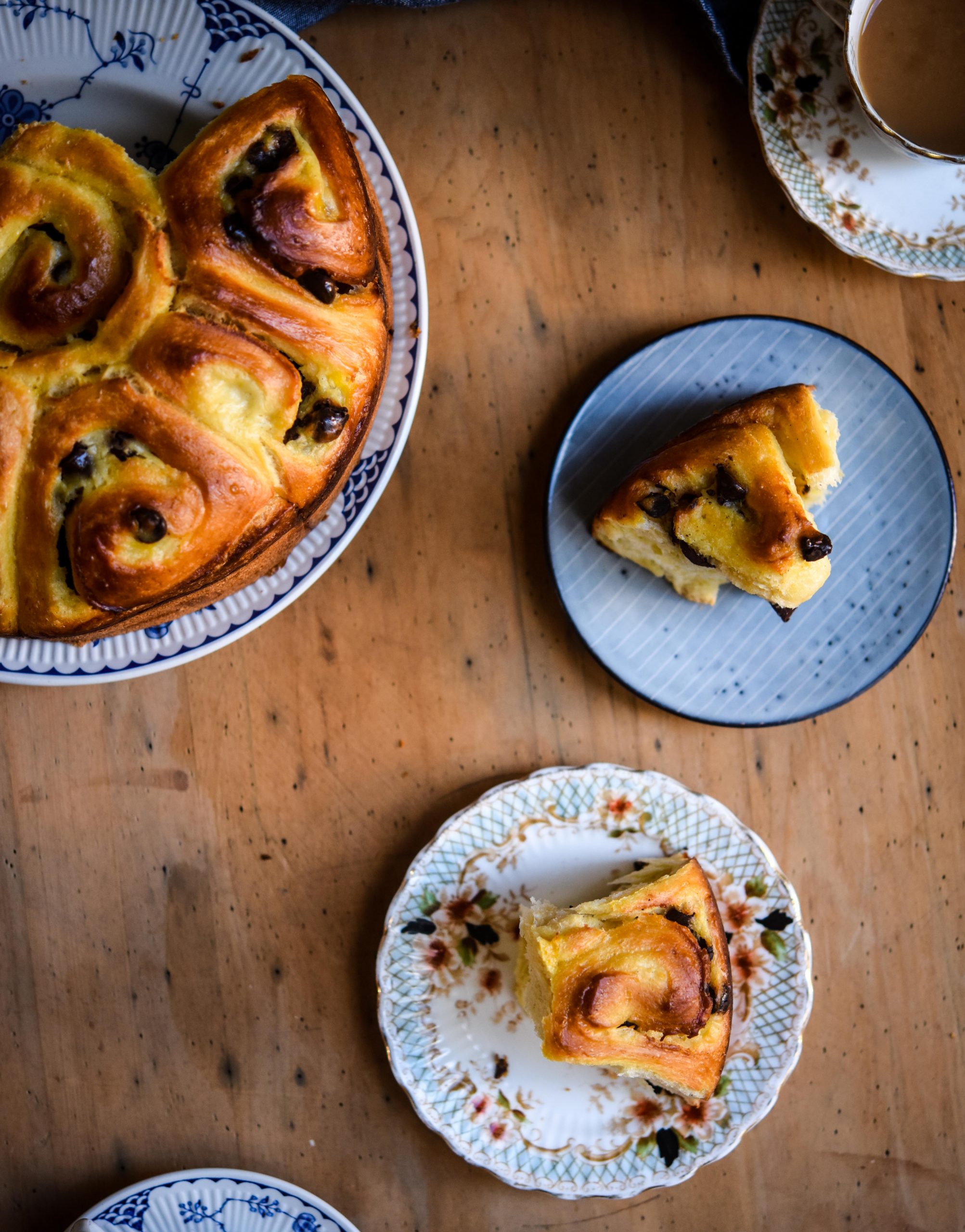 Chocolate Chip & Creme Patissiere Brioche | Patisserie Makes Perfect