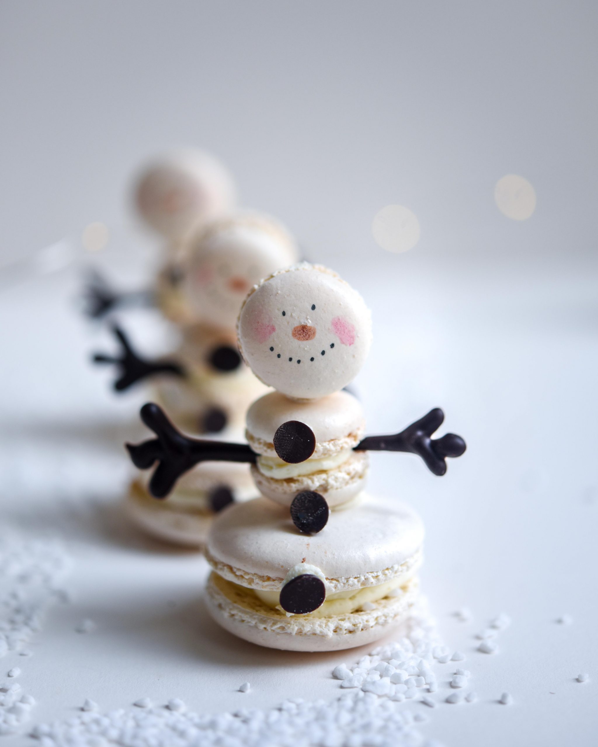 Macaron Snowmen | Patisserie Makes Perfect