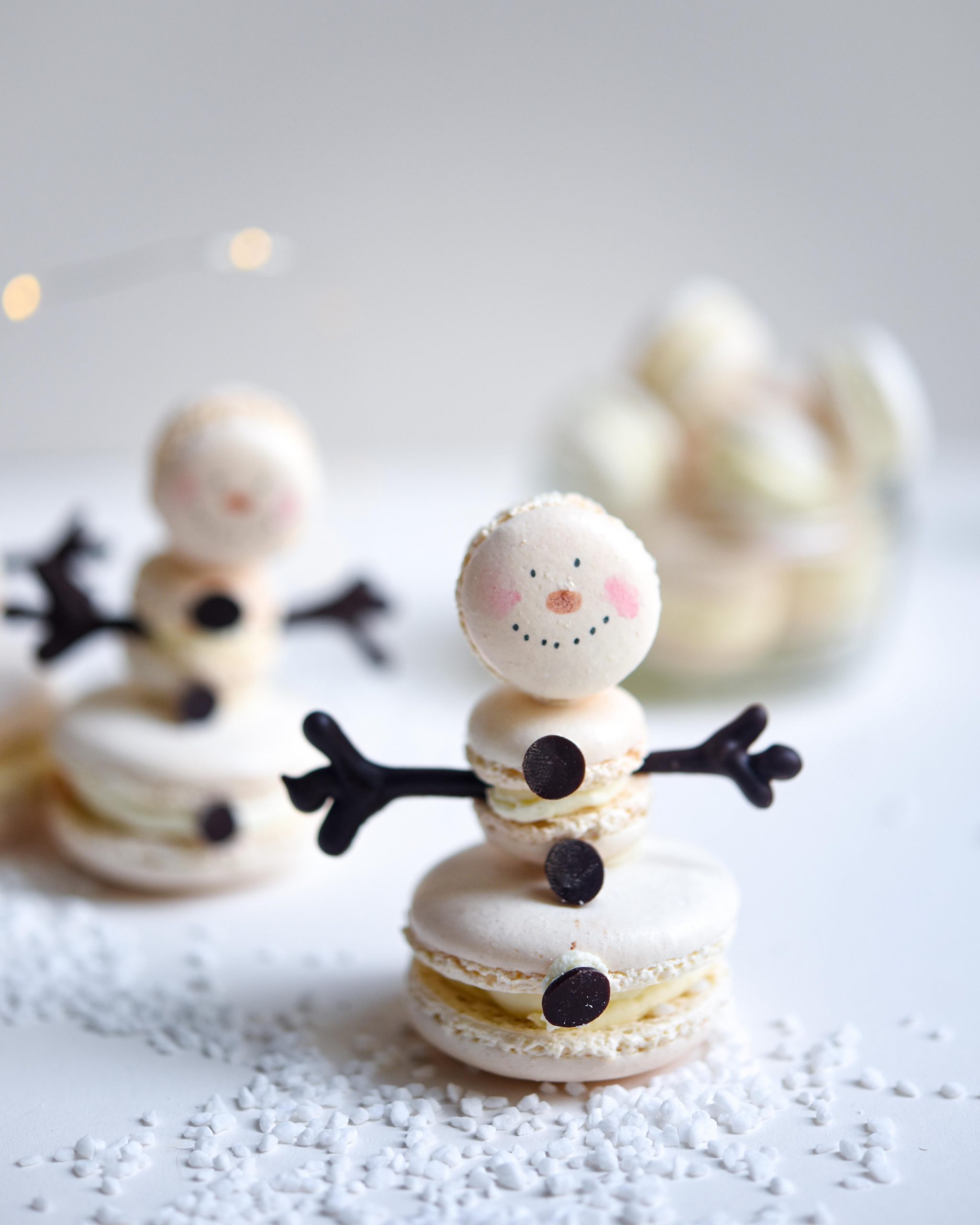 Macaron Snowmen | Patisserie Makes Perfect
