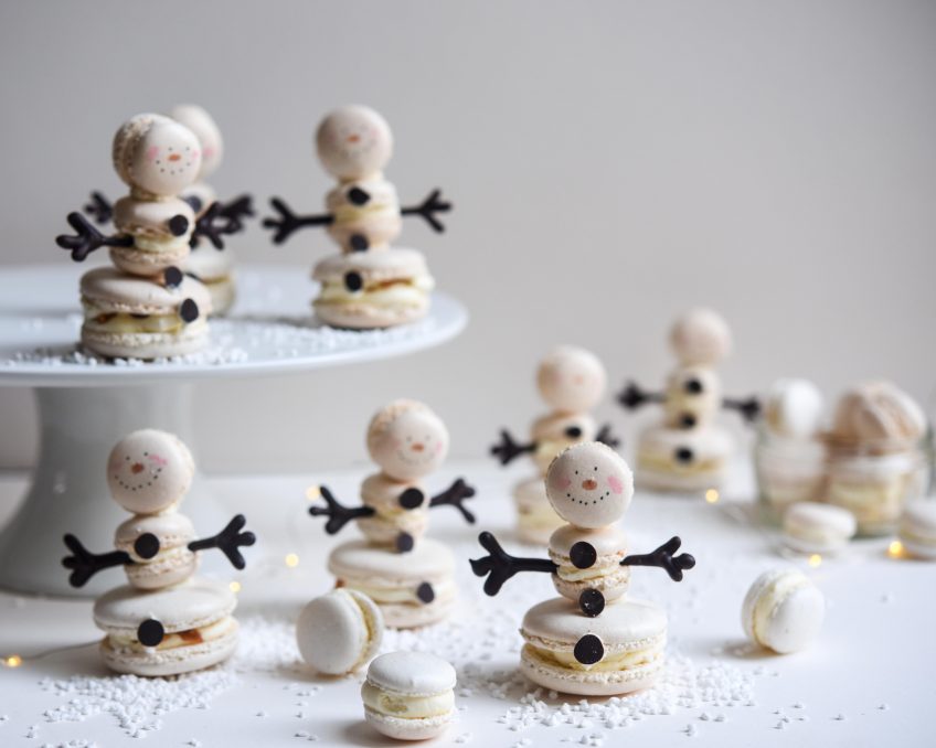 Macaron Snowmen | Patisserie Makes Perfect