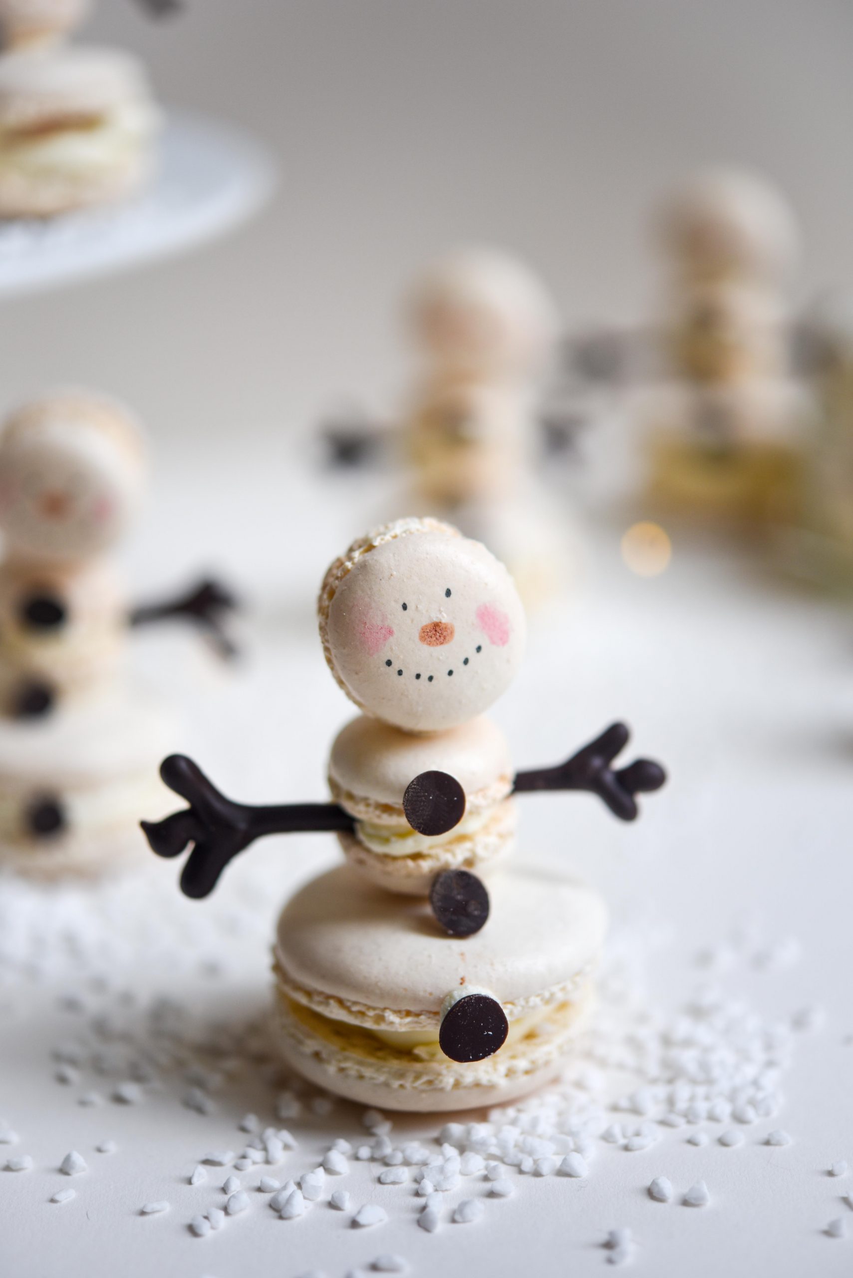 Macaron Snowmen | Patisserie Makes Perfect