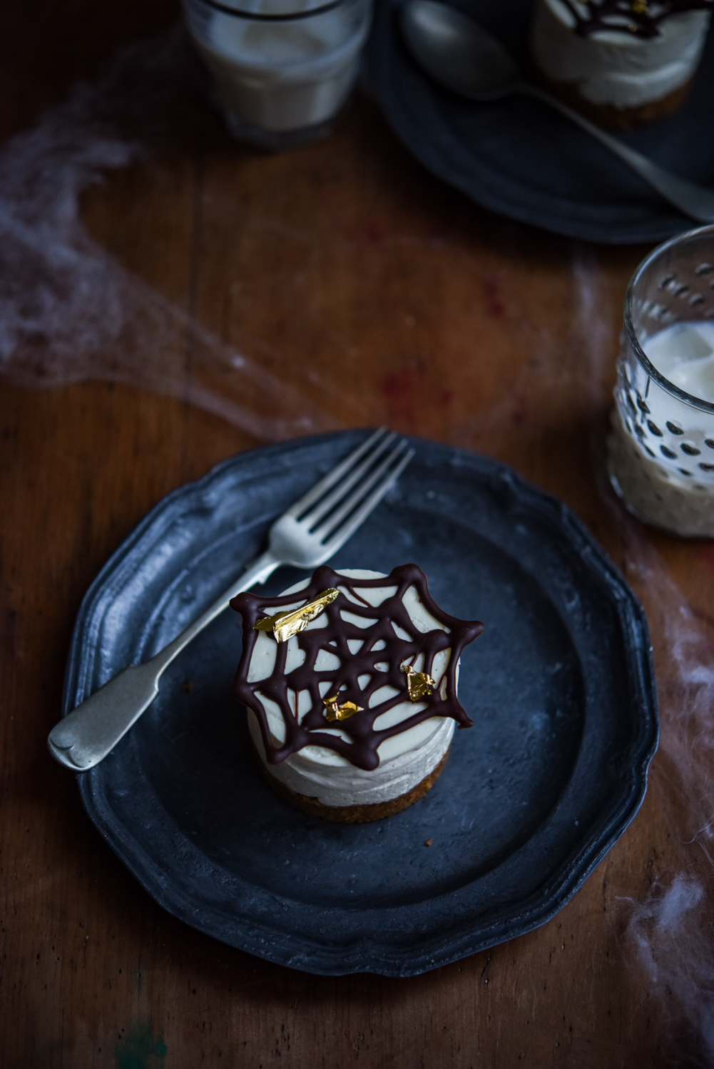 Amarula Vanilla Spice Cobweb Cheesecakes | Patisserie Makes Perfect