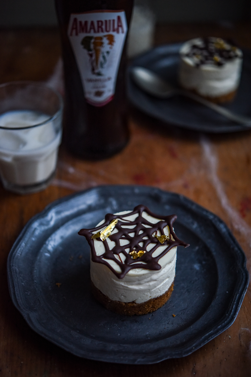 Amarula Vanilla Spice Cobweb Cheesecakes | Patisserie Makes Perfect