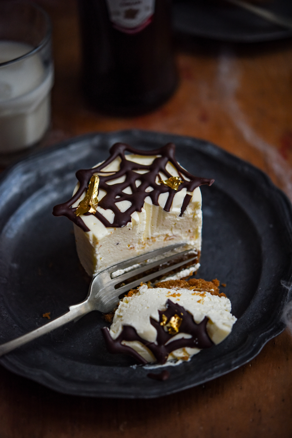 Amarula Vanilla Spice Cobweb Cheesecakes | Patisserie Makes Perfect